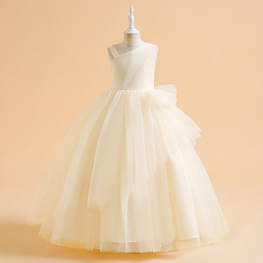 A-Linie/Princess-Linie Asymmetrische Ärmellose Weihnachtskleider für Mädchen