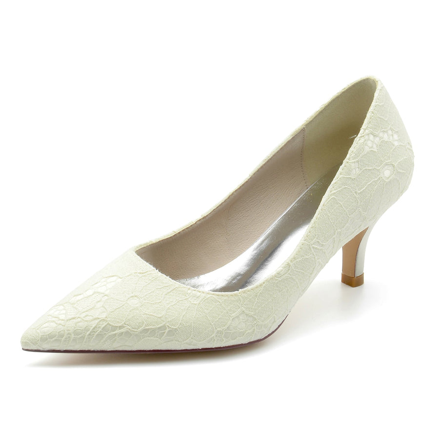 Damen Spitze Mit Spitze Geschlossene Zehe Stiletto-Absatz Abendschuhe