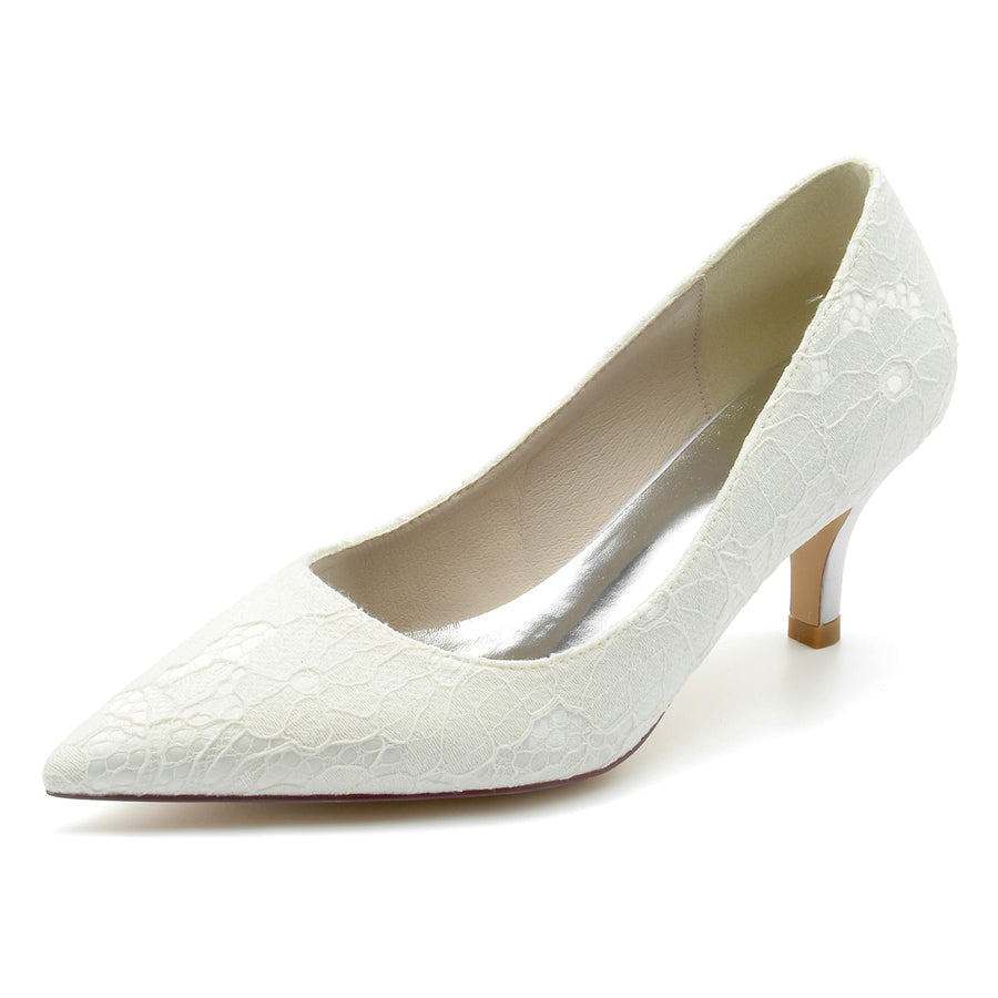 Damen Spitze Mit Spitze Geschlossene Zehe Stiletto-Absatz Abendschuhe