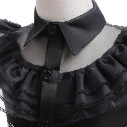 Ballkleid Tüll Ärmellos U-Ausschnitt Bodenlang Weihnachtskleider für Mädchen