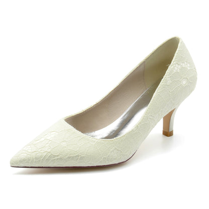 Damen Spitze Mit Spitze Geschlossene Zehe Stiletto-Absatz Abendschuhe